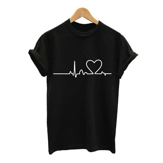 Casual Tee Tops Summer Short Sleeve Female T shirt - For Her Fitness