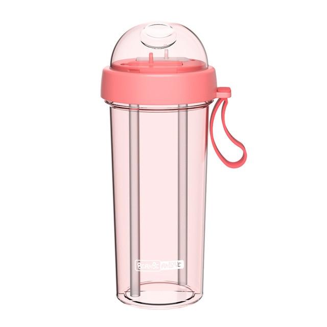 Eco-Friendly Dual-Use Straw Bottle For All Your Beverage Needs - For Her Fitness