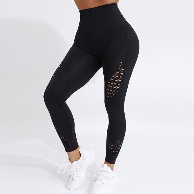 High Waisted Workout Leggings in Spandex and Polyester Available in Four Colors - For Her Fitness
