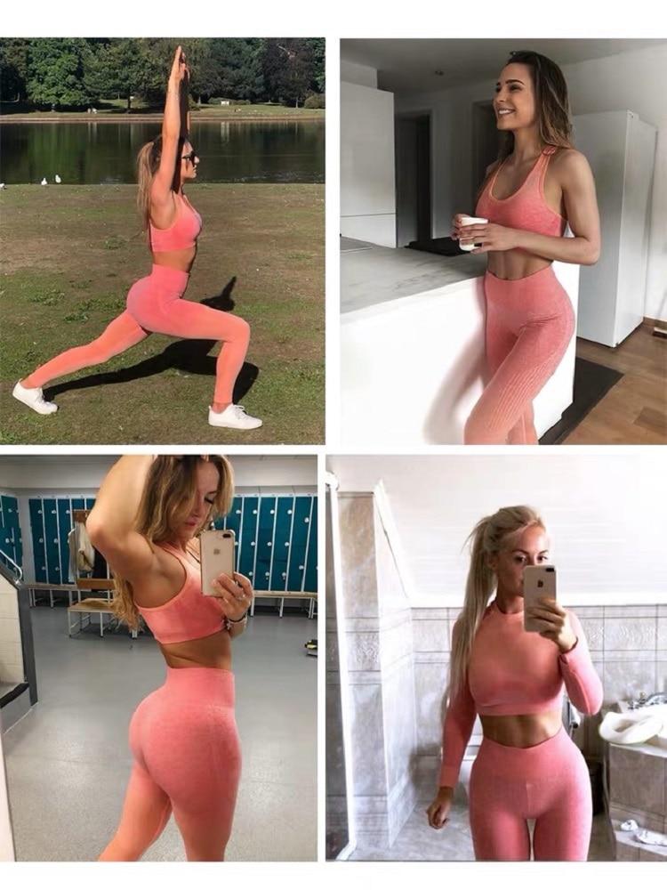 Stylish And Fashionable Women's Ombre Workout Set For The Gym - For Her Fitness