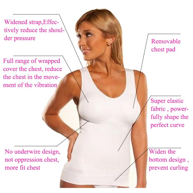 Women Body Shaper Genie Camisole Shapewear Tank Top Slimming Bra